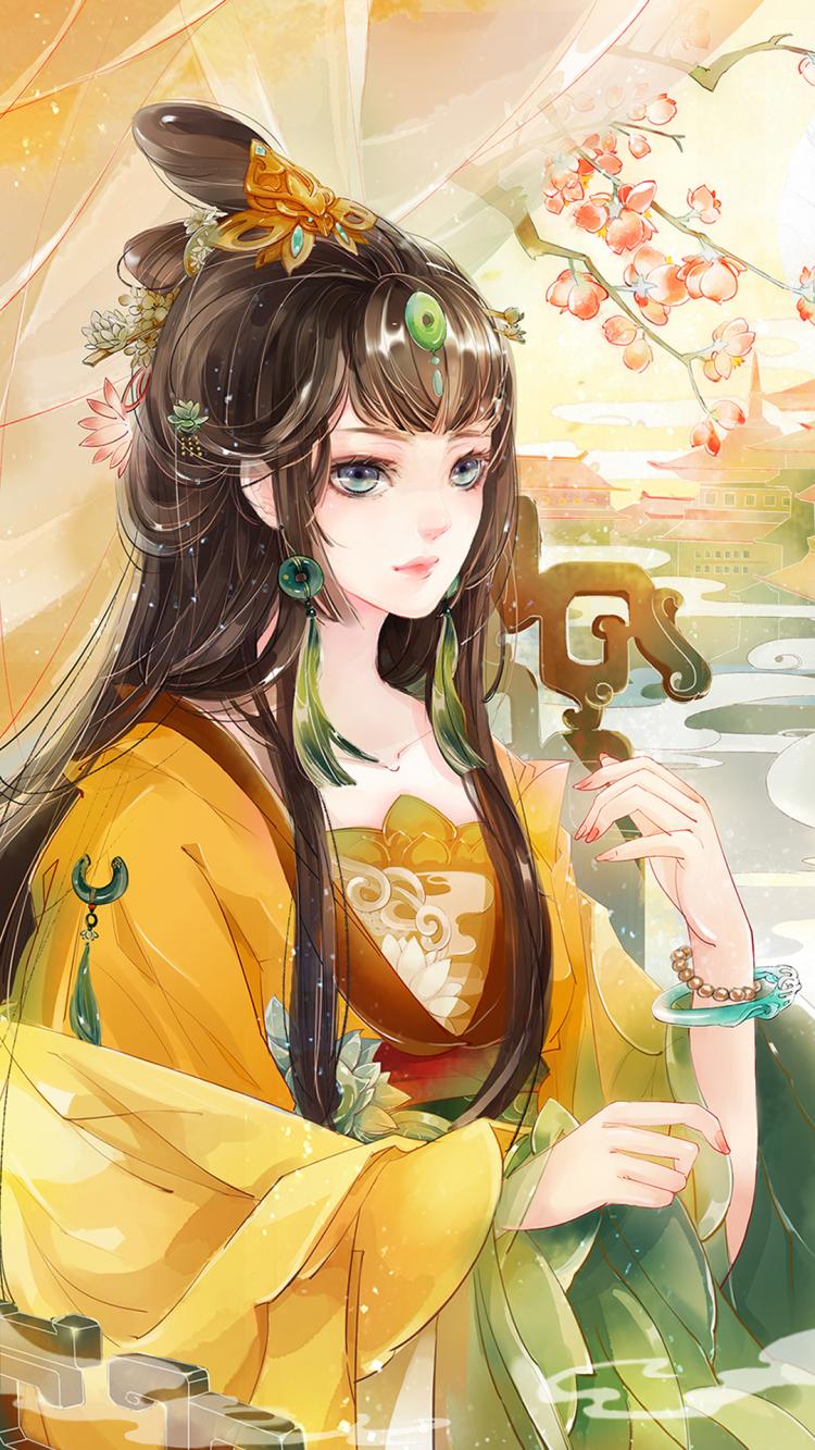 anh anime co trang
