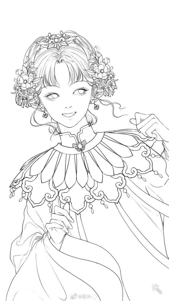 anh anime co trang