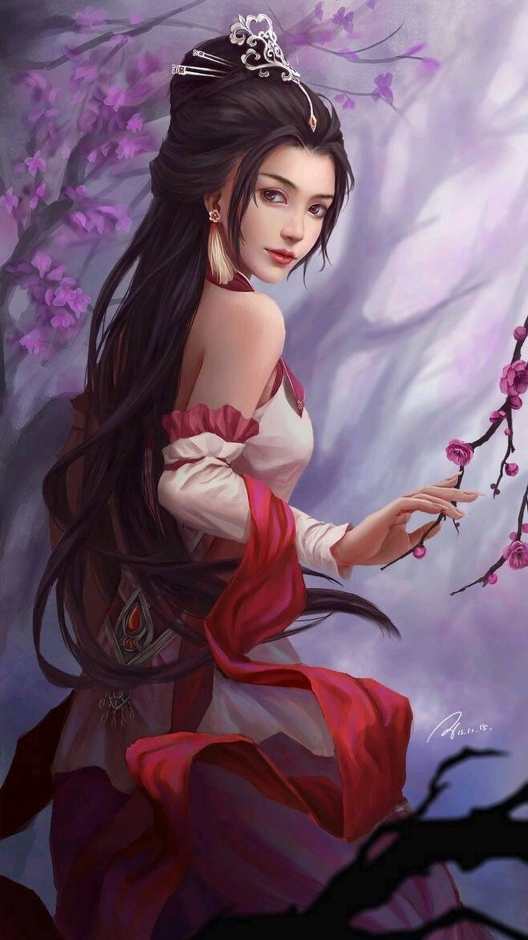 anh anime co trang