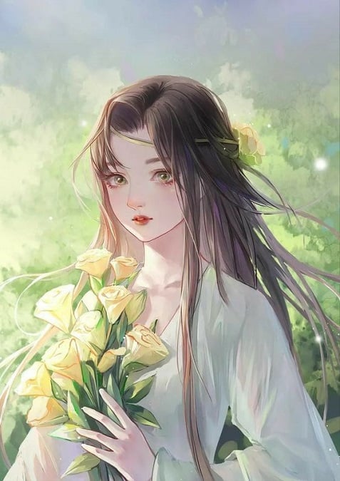 anh anime co trang