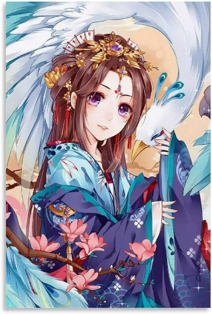 anh anime co trang