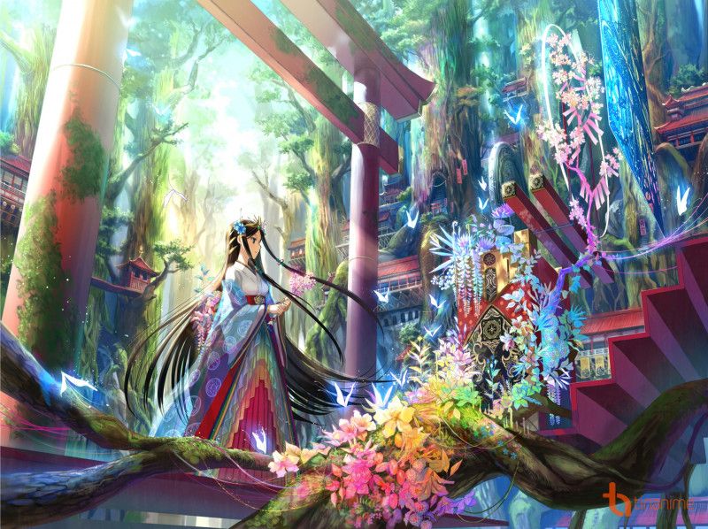 anh anime co trang