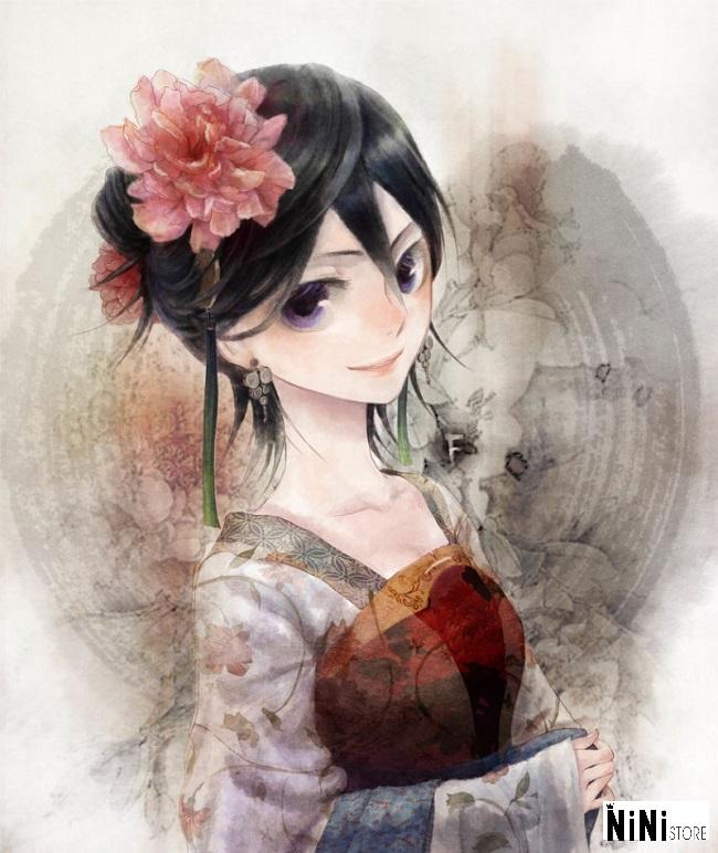 anh anime co trang