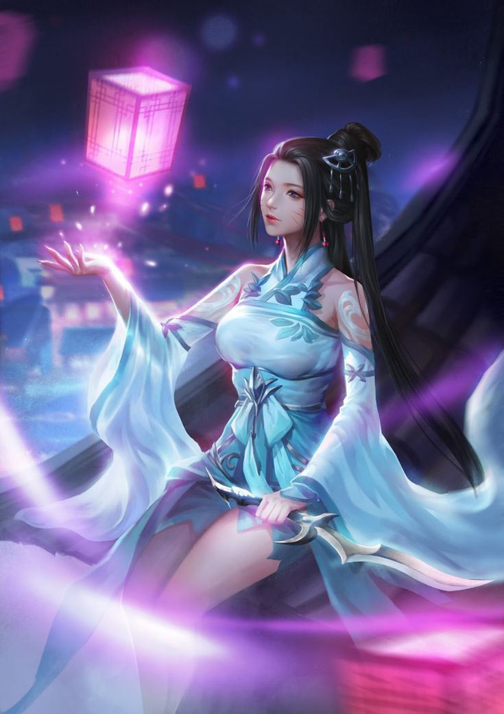 anh anime co trang