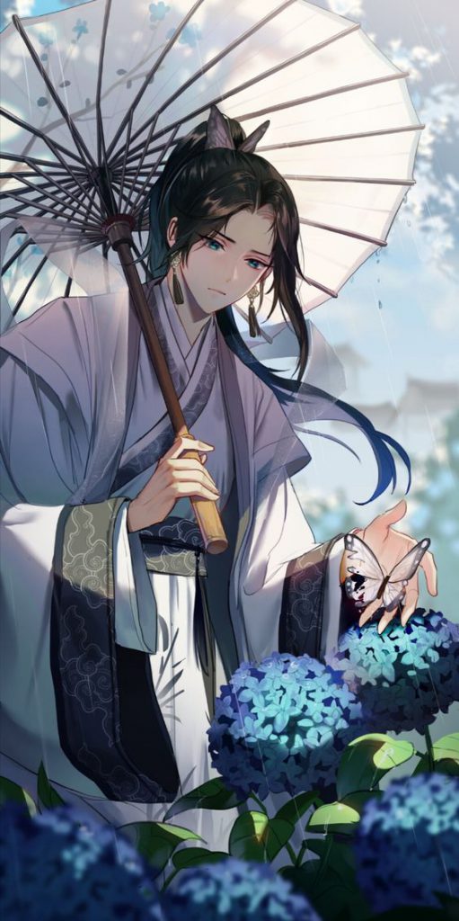 anh anime co trang