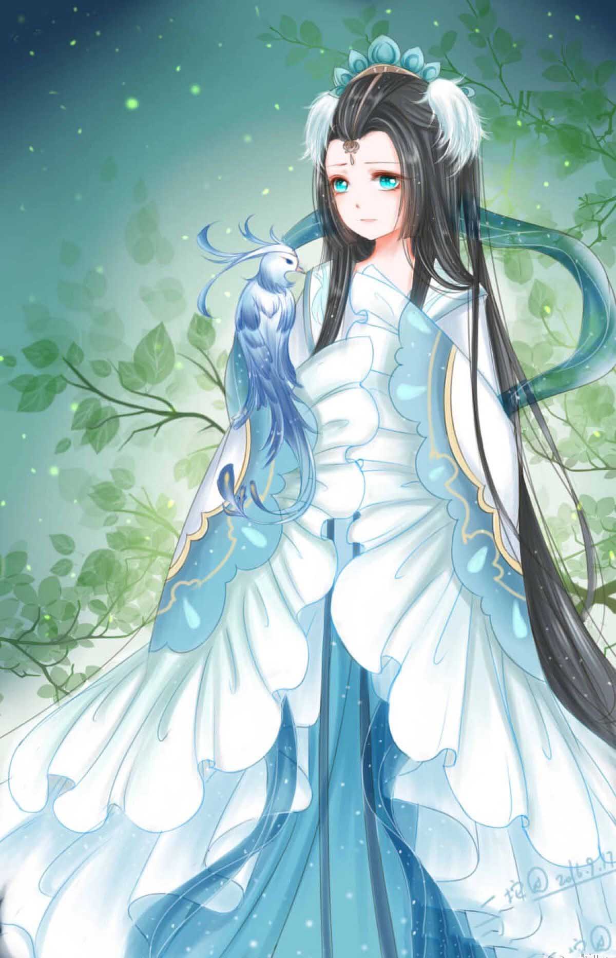 anh anime co trang