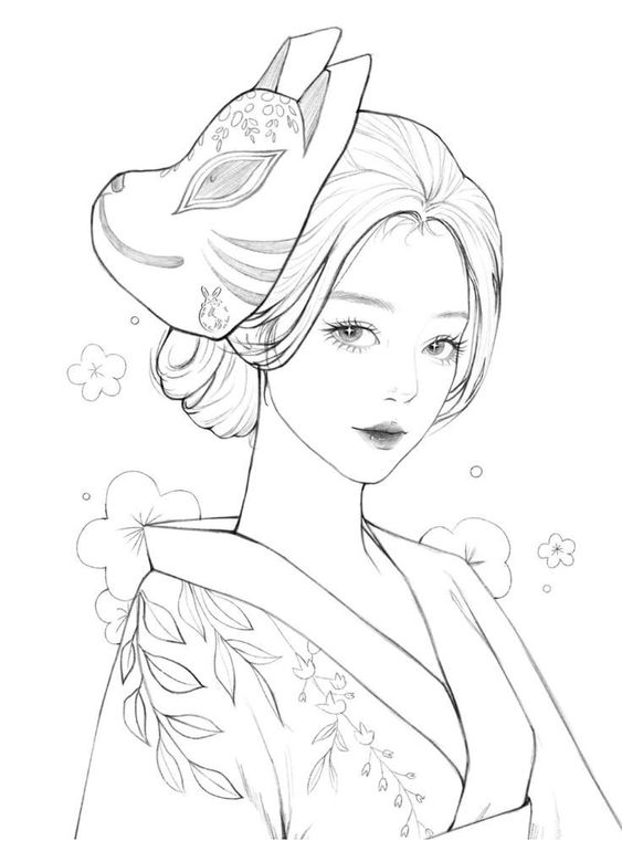 anh anime co trang