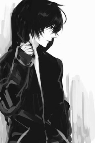 anh anime den trang