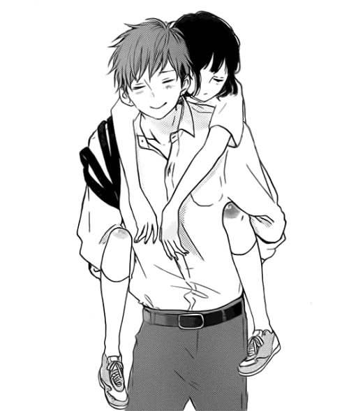 anh anime den trang