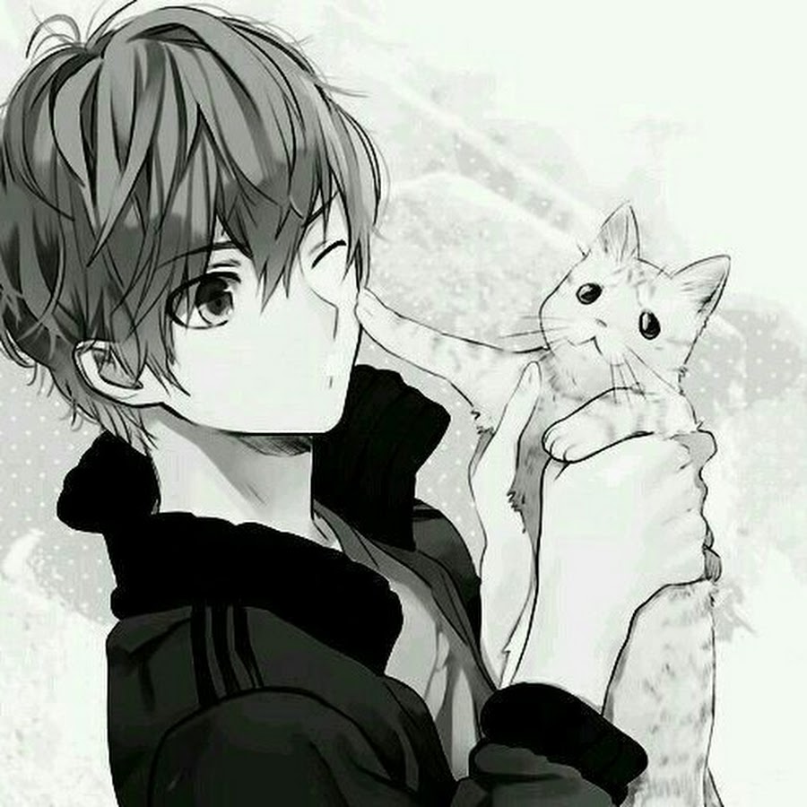 anh anime den trang