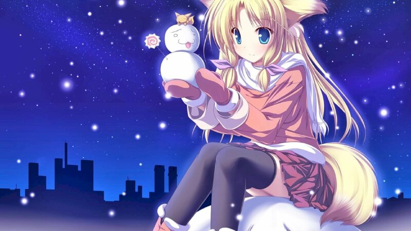 anh anime giang sinh