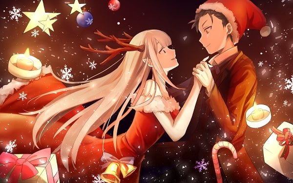 anh anime giang sinh