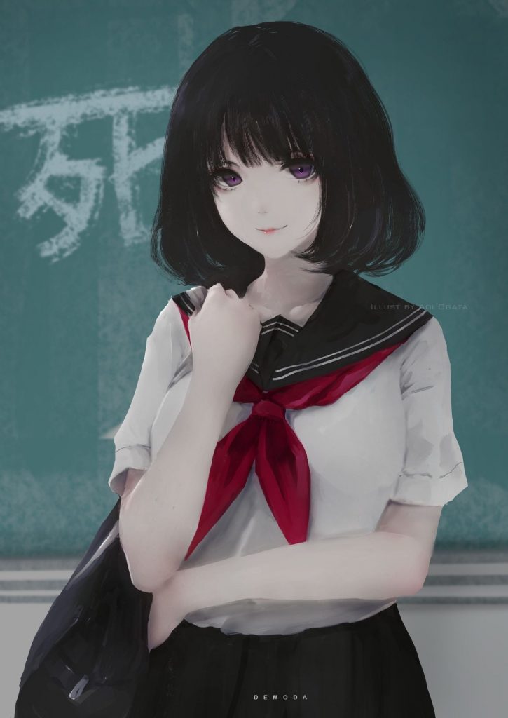 anh anime hoc sinh