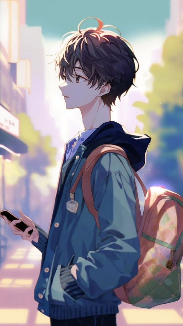 anh anime hoc sinh