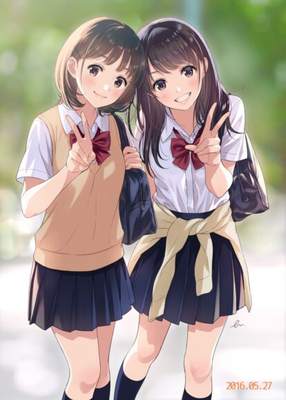 anh anime hoc sinh