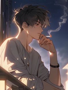 anh anime hut thuoc