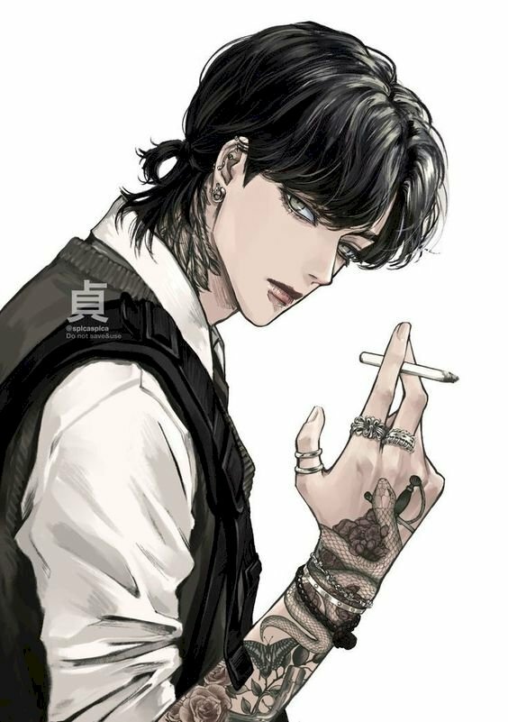 anh anime hut thuoc