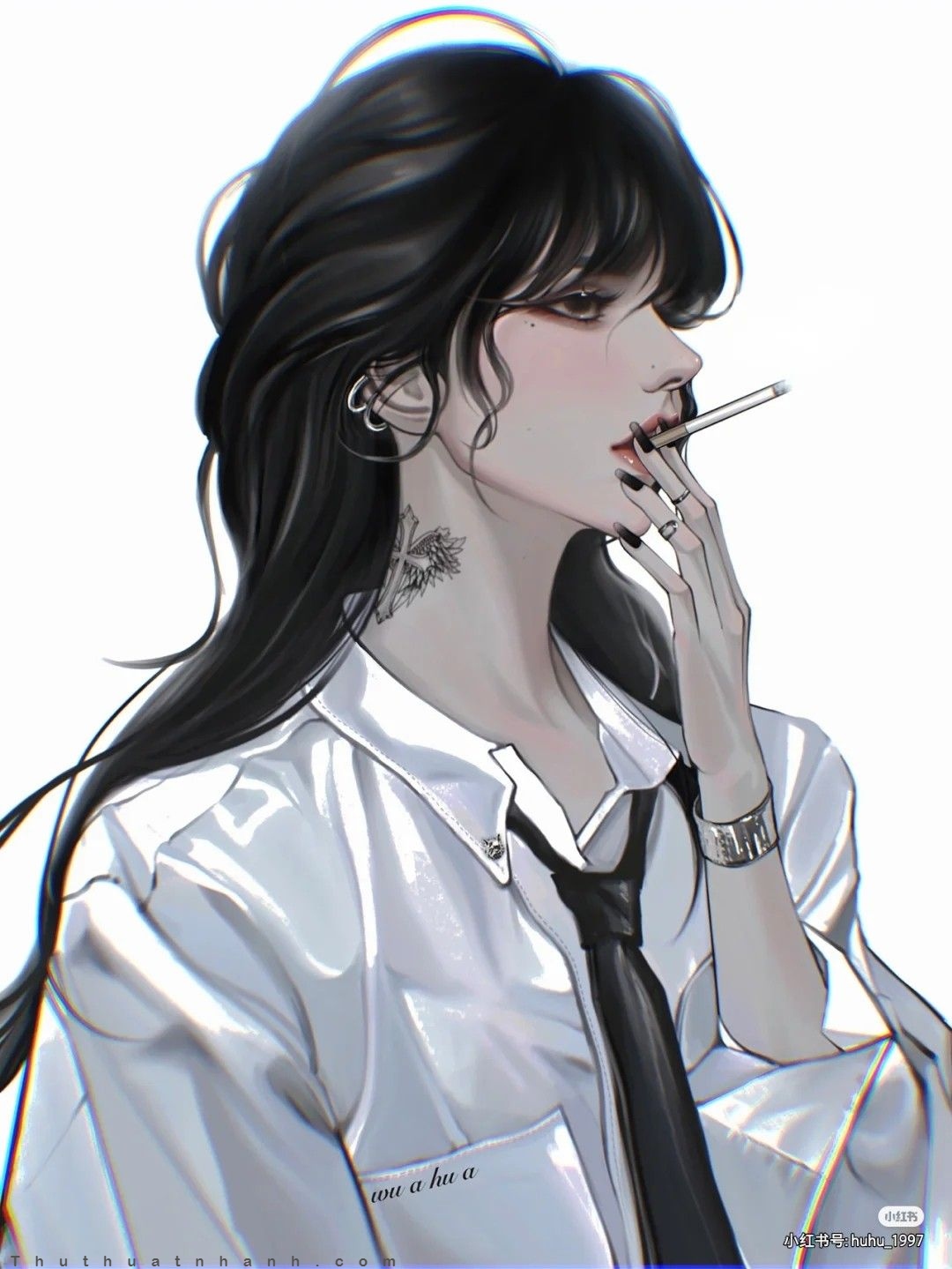 anh anime hut thuoc
