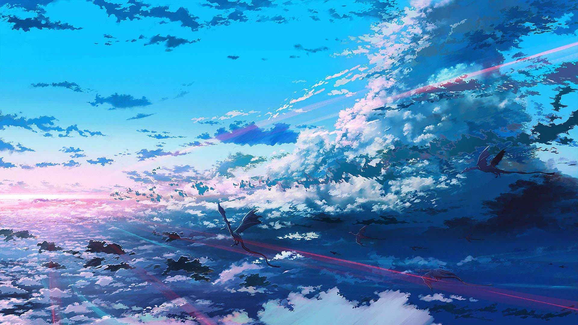 anh bau troi anime anh bau troi anime