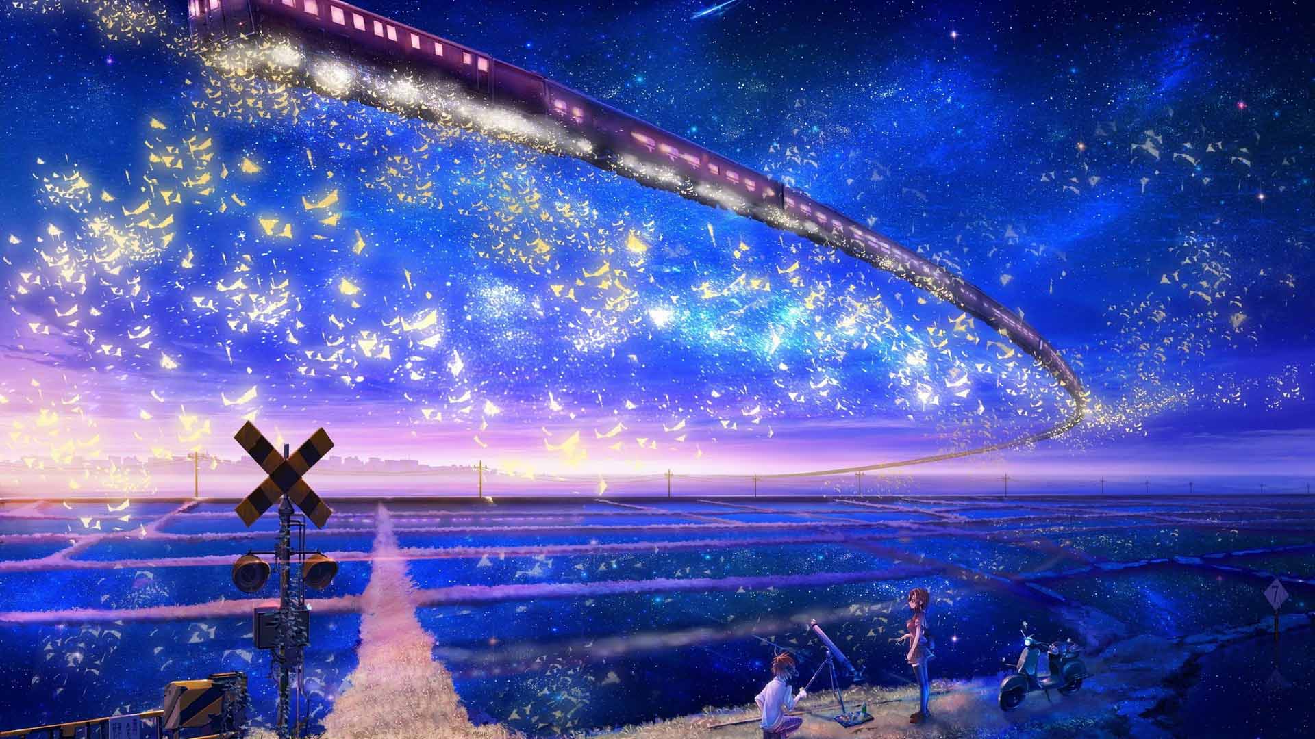 anh bau troi anime anh bau troi anime