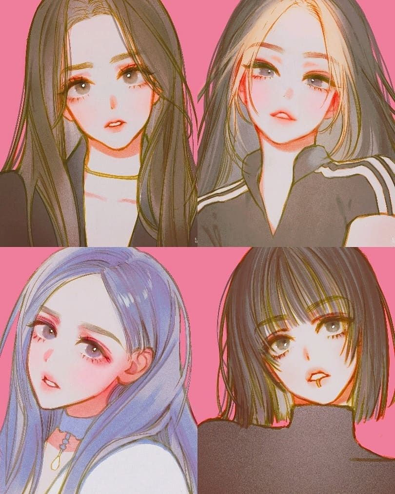 anh blackpink anime