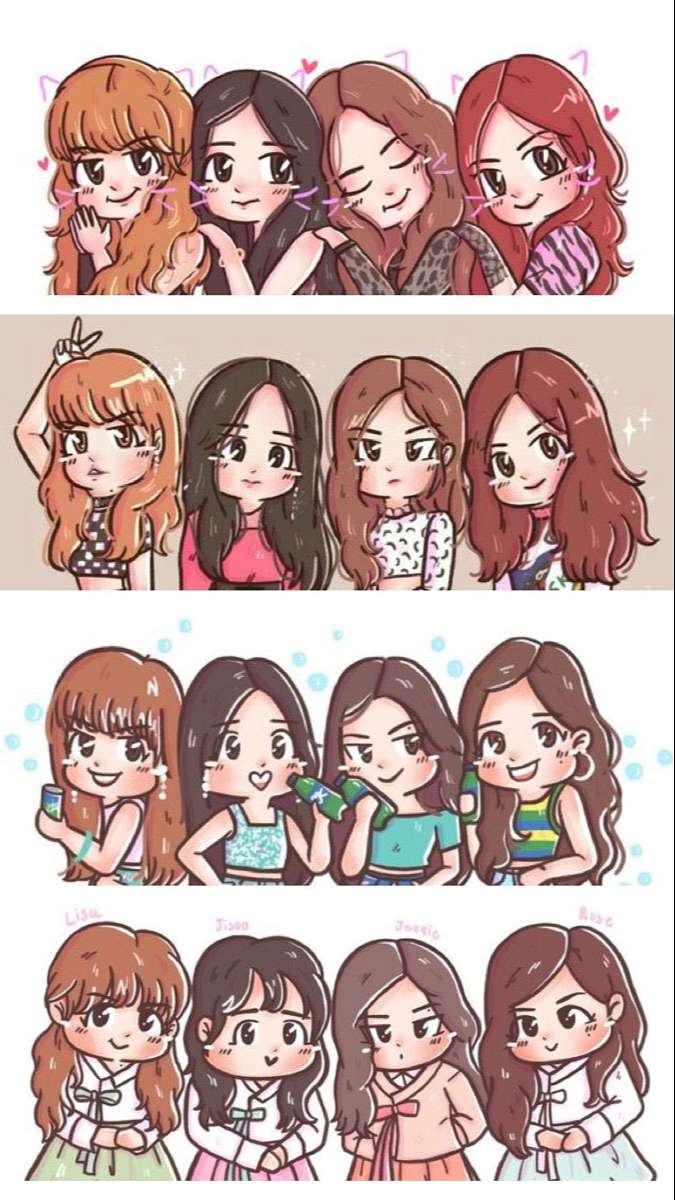anh blackpink anime
