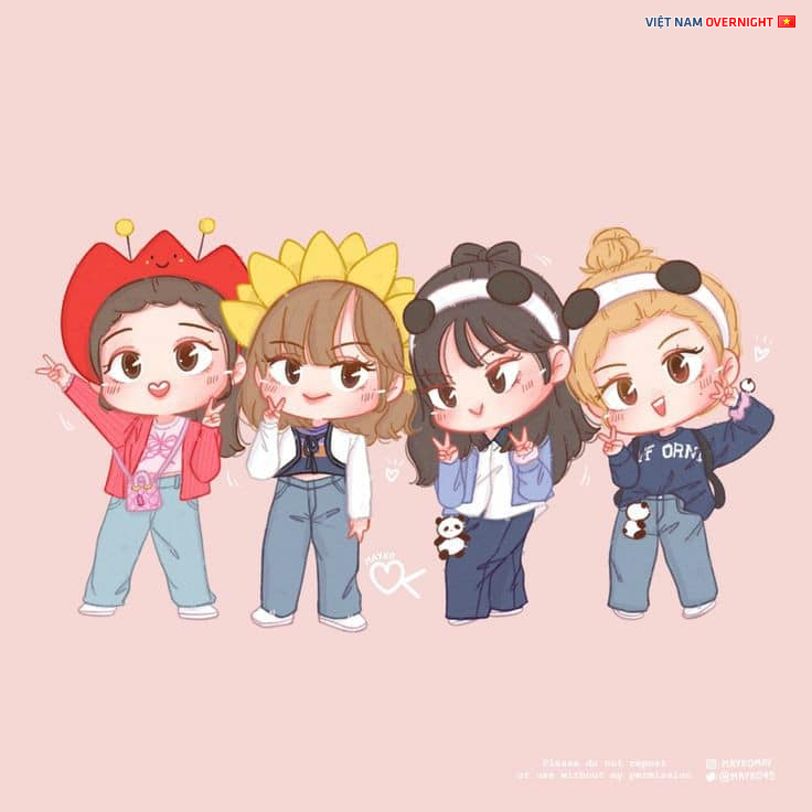 anh blackpink anime