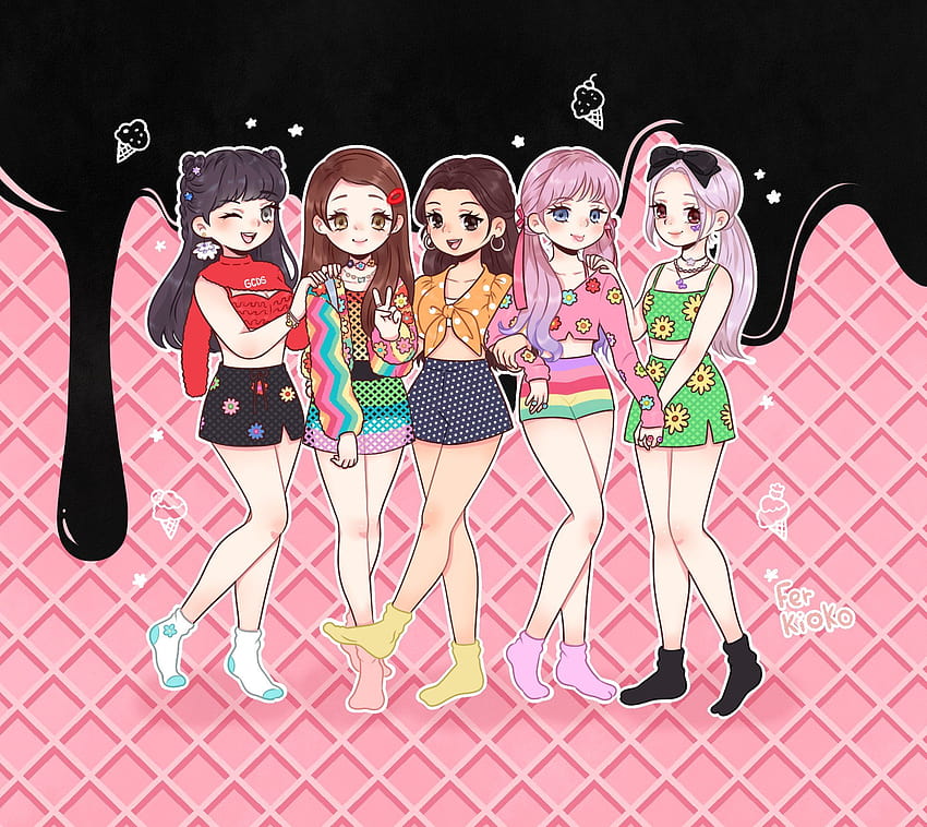 anh blackpink anime