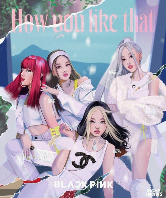 anh blackpink anime