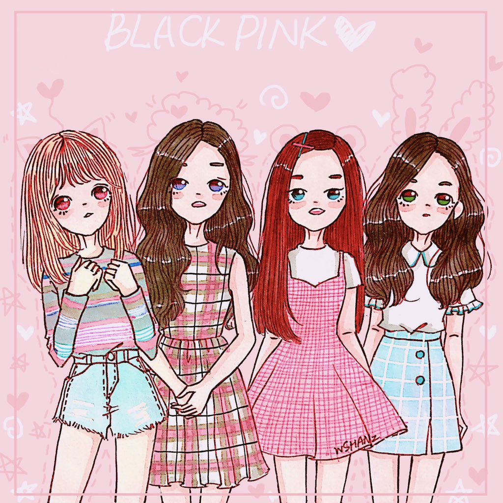 anh blackpink anime