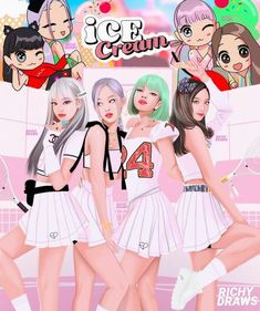anh blackpink anime