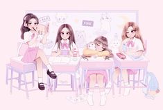 anh blackpink anime
