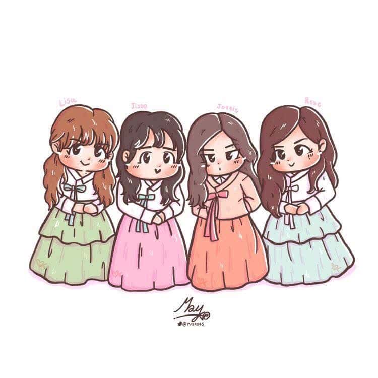 anh blackpink anime