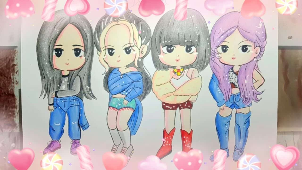 anh blackpink anime