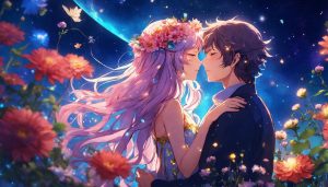 Ảnh Cặp Đôi Anime thể hiện hạnh phúc đôi lứa