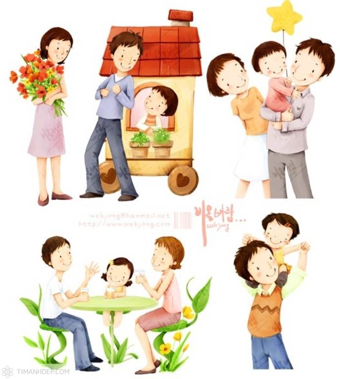 anh gia dinh anime