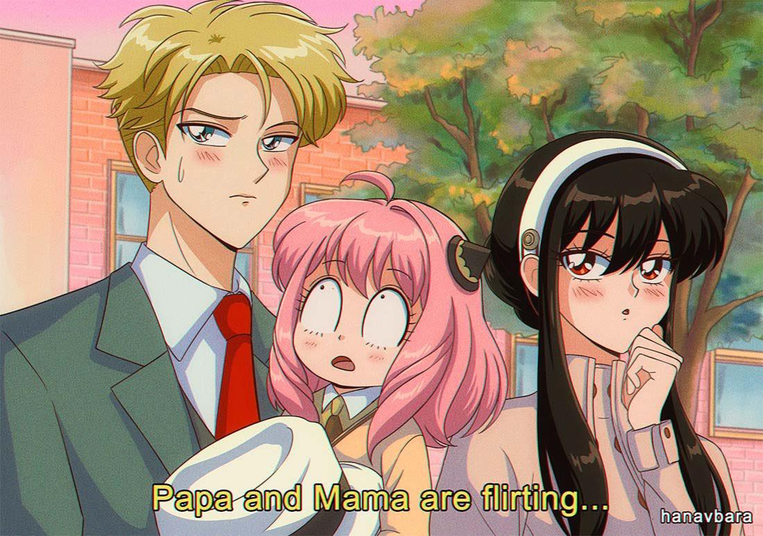 anh gia dinh anime