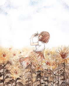 anh hoa huong duong anime