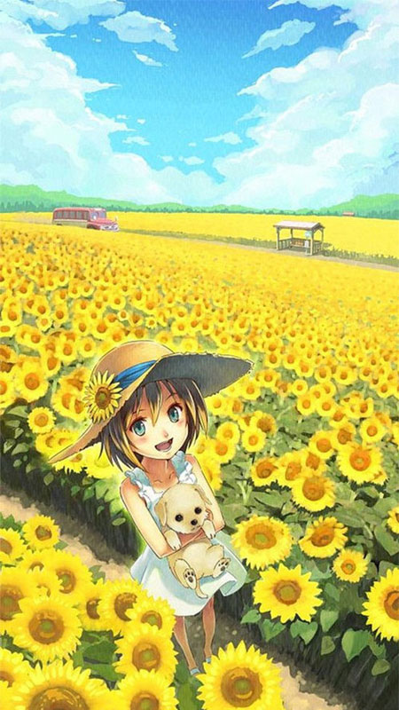 anh hoa huong duong anime