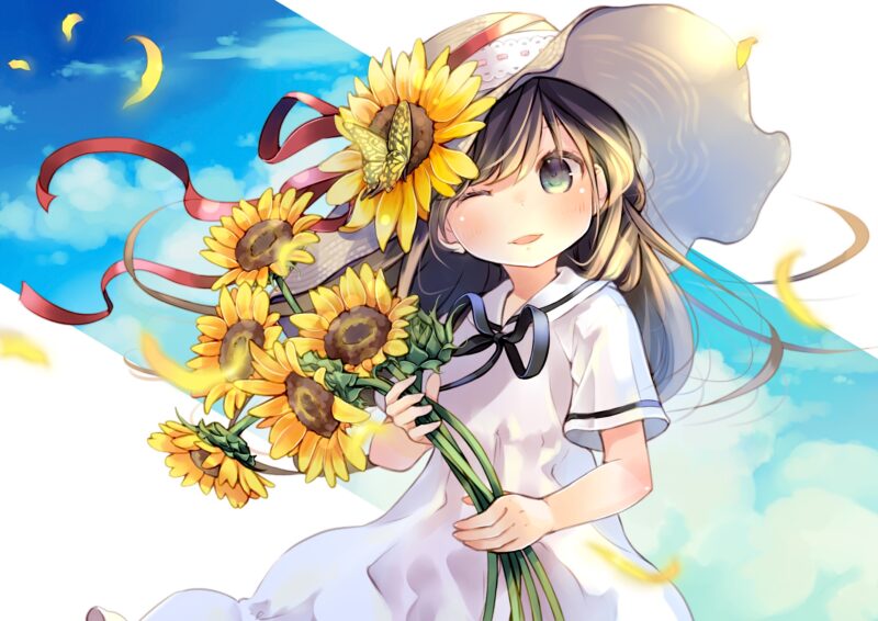 anh hoa huong duong anime