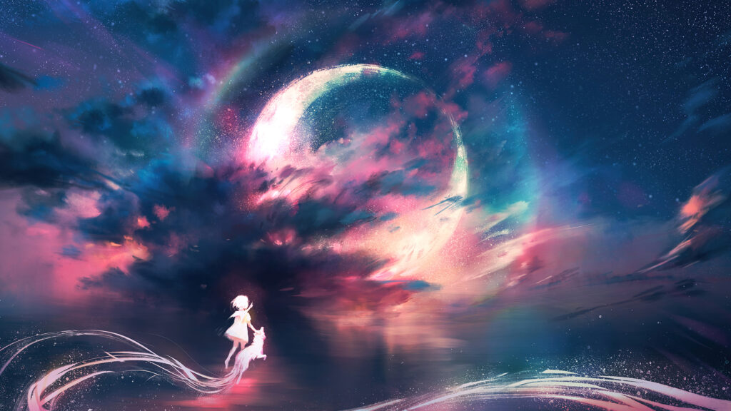 anh mat trang anime