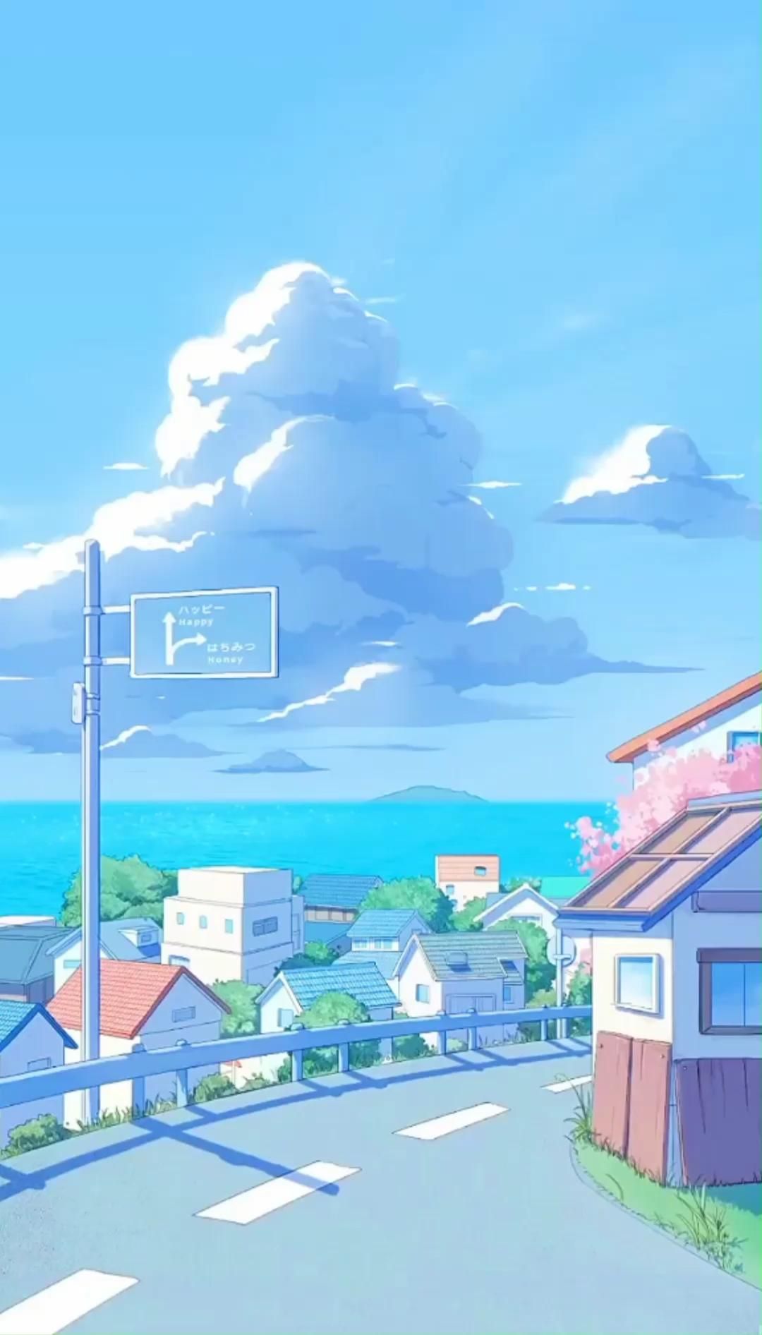 anh phong canh anime
