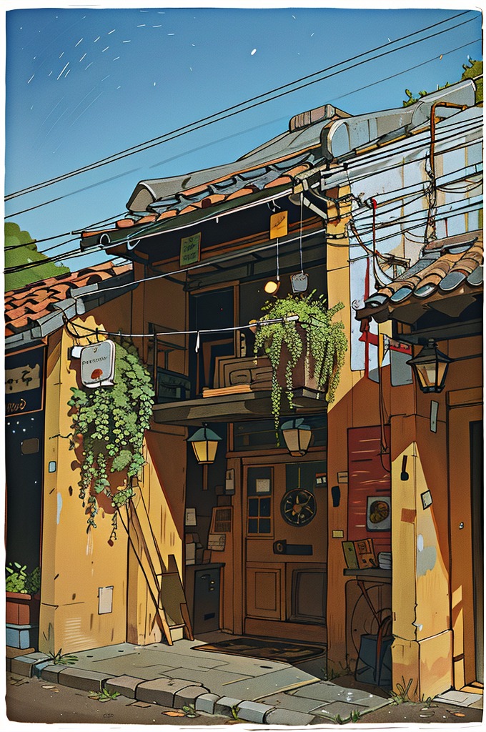 anh phong canh anime