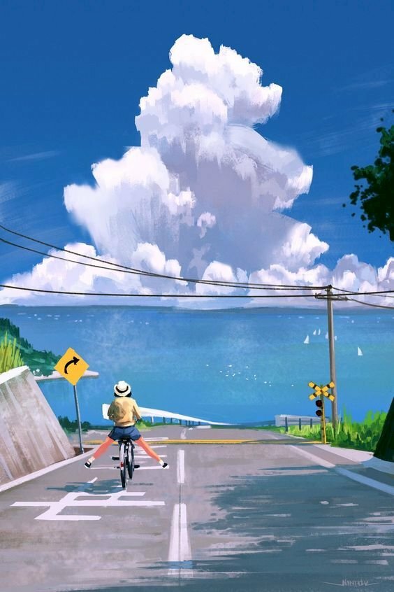 anh phong canh anime