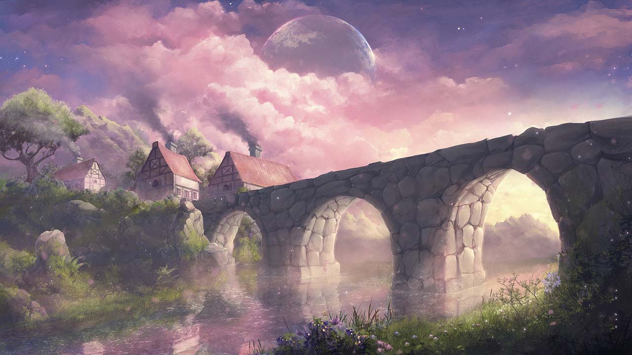 anh phong canh anime