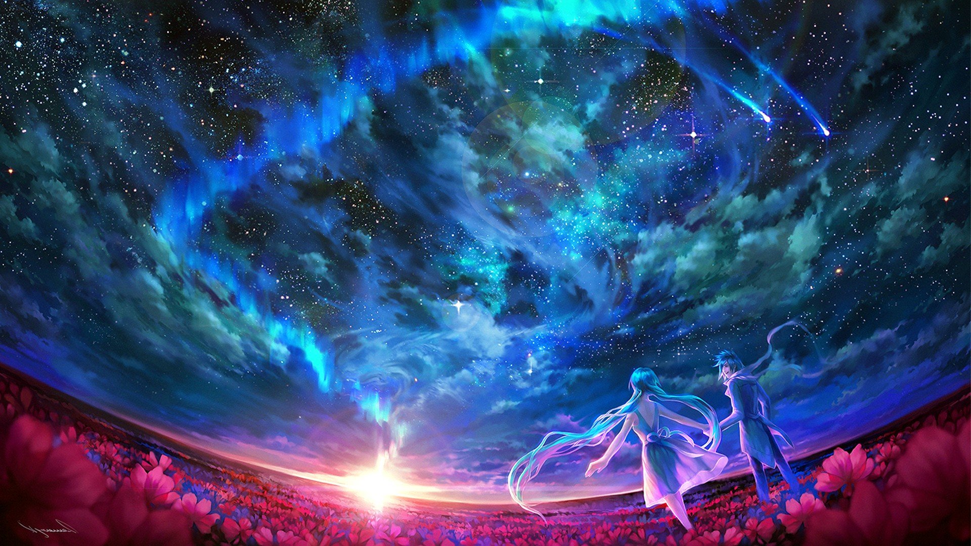 anh phong canh anime