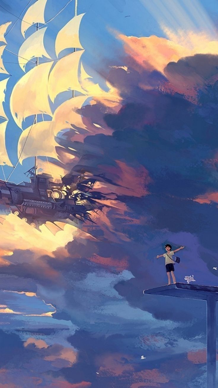 anh phong canh anime