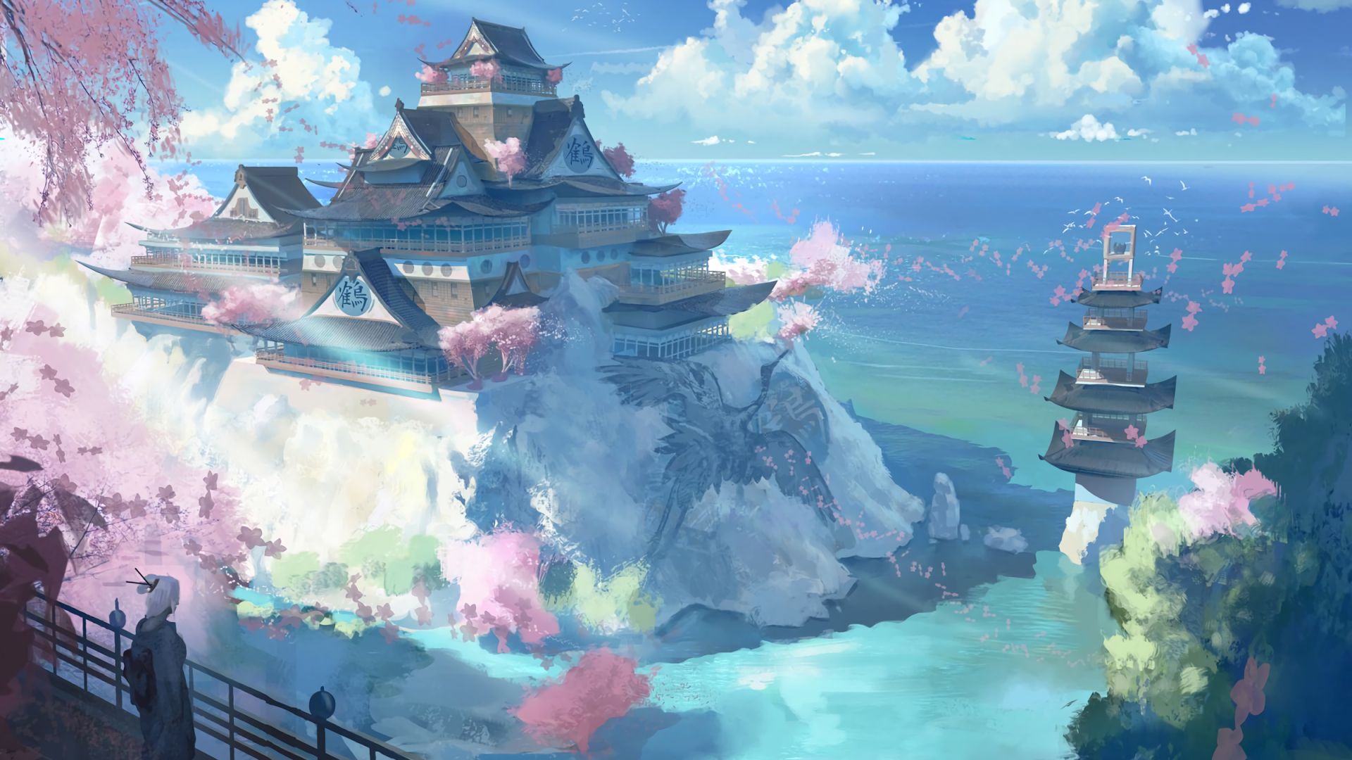 anh phong canh anime