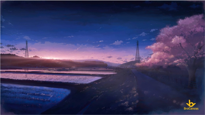 anh phong canh anime