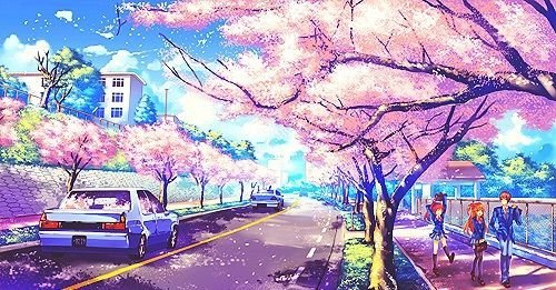 hình nền hoa anh đào anime (67)
